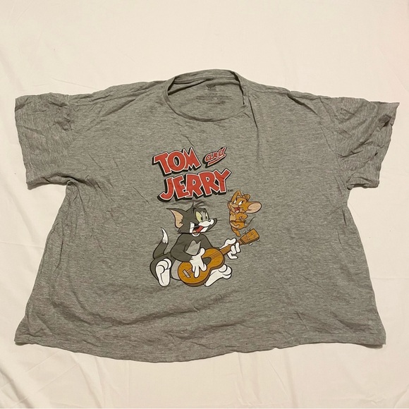 Tom and Jerry Graphic T-Shirt Women’s Oversized Size Large - Picture 1 of 16